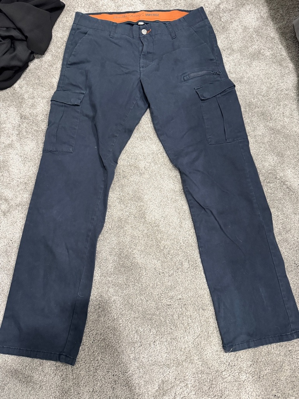 Weatherproof Navy Cargo Pants with Utility Pockets